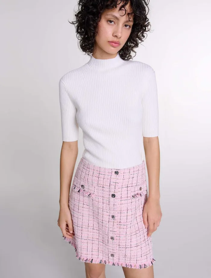 Skirts and Shorts Women Maje Tweed Skirt Pink