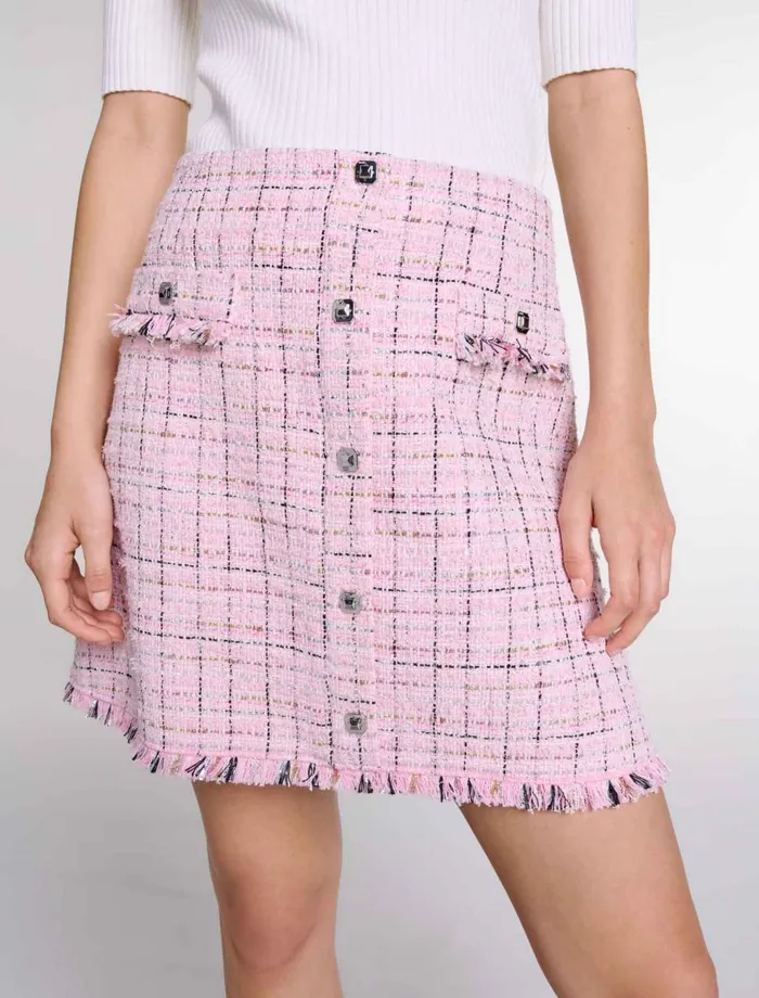 Skirts and Shorts Women Maje Tweed Skirt Pink