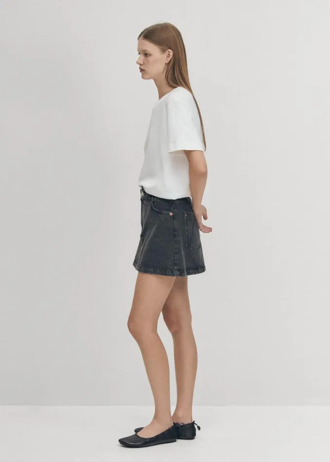 Skirts Women ALOHAS Boston Black Denim Skirt