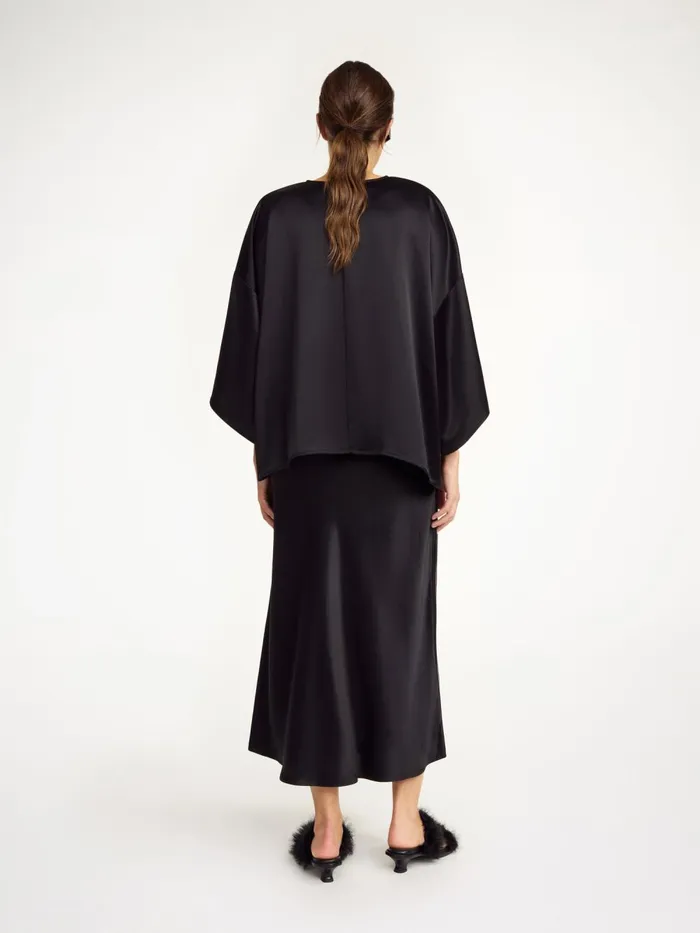 Skirts Women By Malene Birger Boshan Midi Skirt Black
