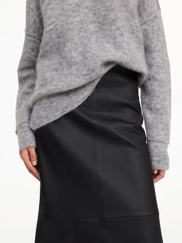 Skirts Women By Malene Birger Simoas Leather Skirt Black Skirts Women By Malene Birger Simoas Leather Skirt Black