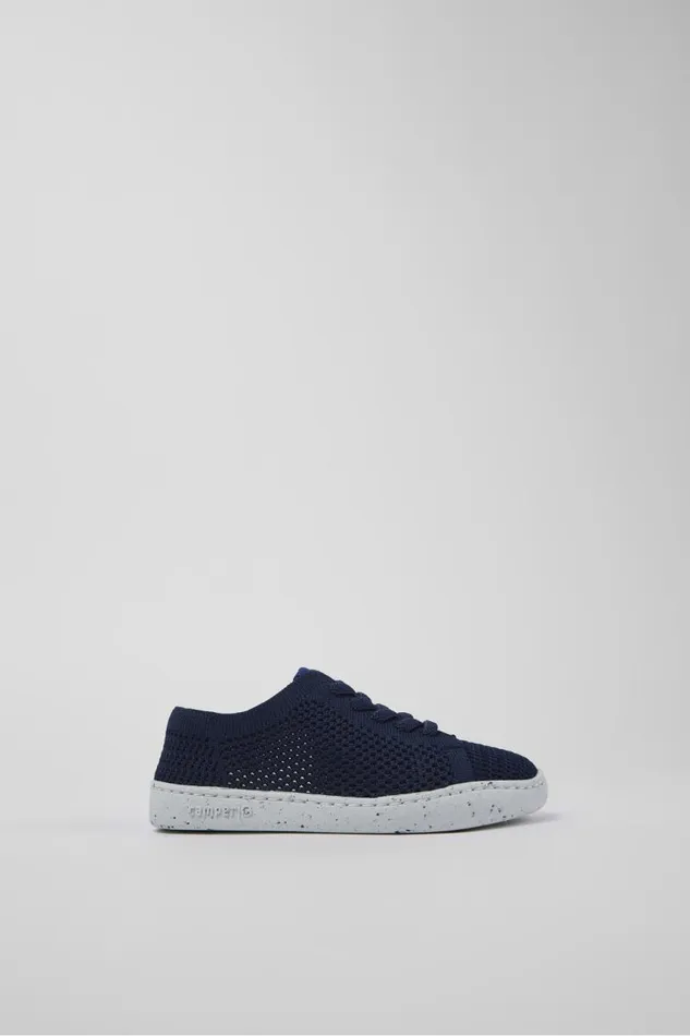 Sneakers Kids Camper Peu Touring Blue Textile Slipon