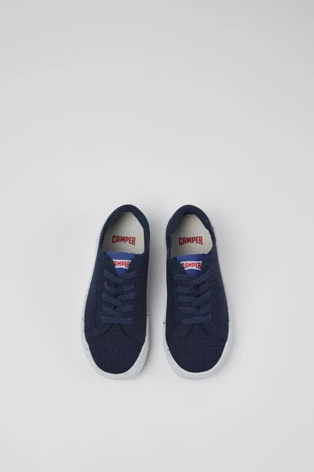 Sneakers Kids Camper Peu Touring Blue Textile Slipon