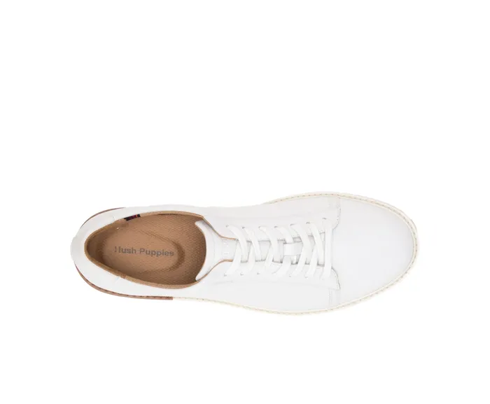 Sneakers Men Hush Puppies Heath Sneaker White Leather