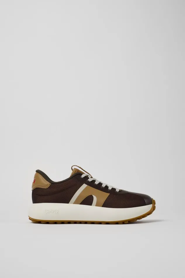 Sneakers Women Camper Pelotas Athens Brown Textile Sneaker