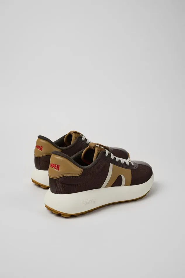 Sneakers Women Camper Pelotas Athens Brown Textile Sneaker