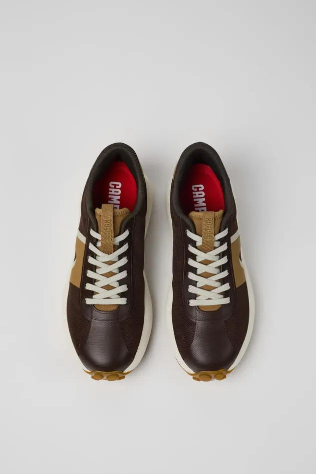 Sneakers Women Camper Pelotas Athens Brown Textile Sneaker