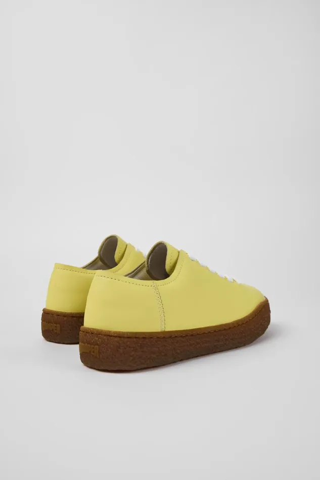 Sneakers Women Camper Peu Terreno Yellow Leather Sneaker