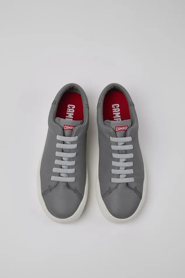 Sneakers Women Camper Peu Touring Gray Leather Sneaker