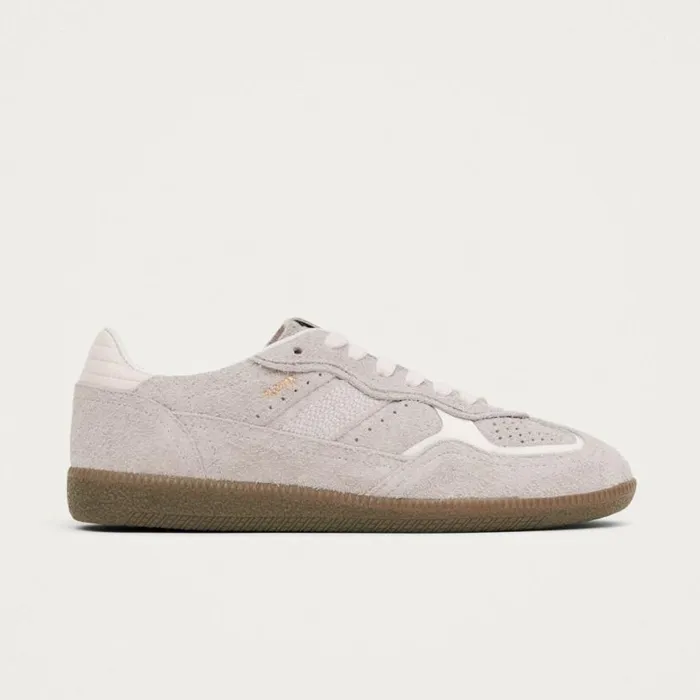 Sneakers WomenMen ALOHAS Tb490 Rife Suede Fuzzy Light Grey Leather Sneakers
