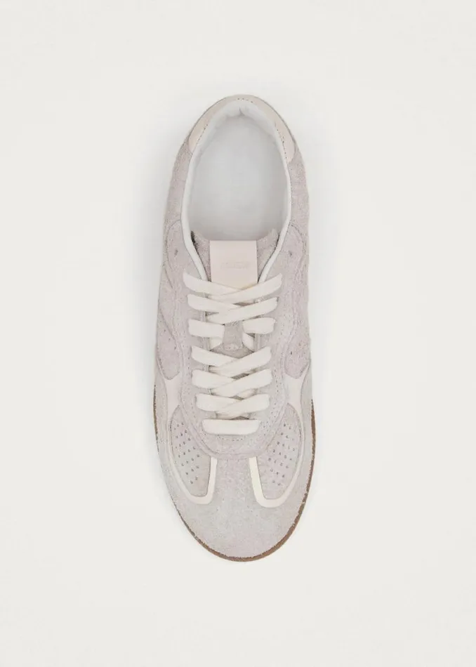 Sneakers WomenMen ALOHAS Tb490 Rife Suede Fuzzy Light Grey Leather Sneakers