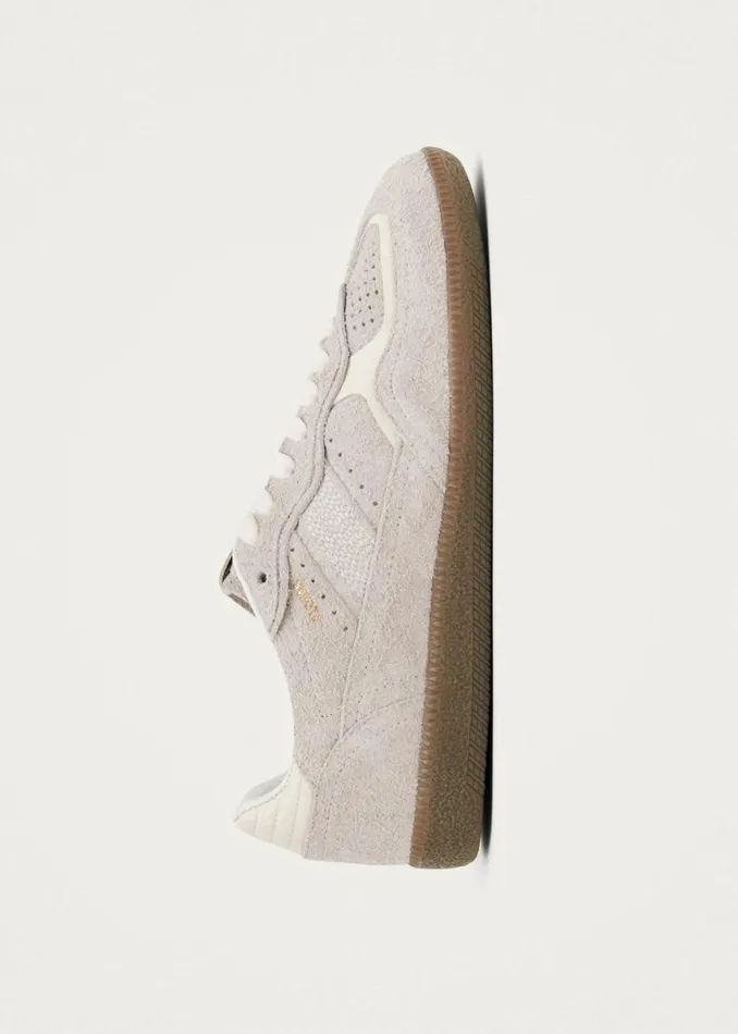 Sneakers WomenMen ALOHAS Tb490 Rife Suede Fuzzy Light Grey Leather Sneakers