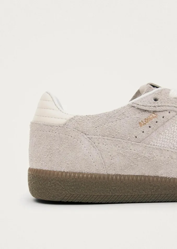 Sneakers WomenMen ALOHAS Tb490 Rife Suede Fuzzy Light Grey Leather Sneakers