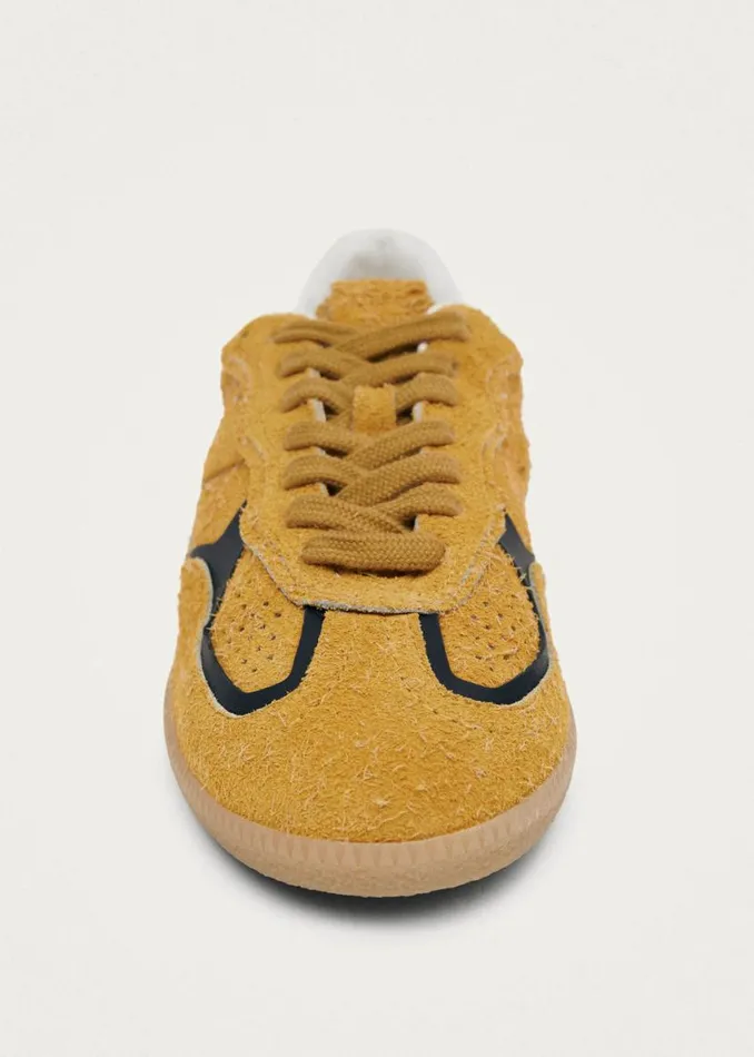 Sneakers WomenMen ALOHAS Tb490 Rife Suede Fuzzy Yellow Leather Sneakers