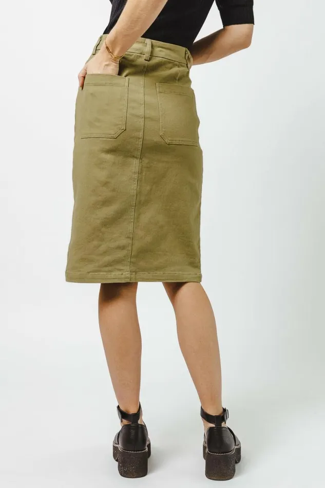 Sofia Skirt In Olive Olive Women Bohme Skirts