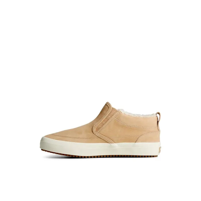 Sperry Crest Side Zip Cozy Sneaker Khaki Women Boots