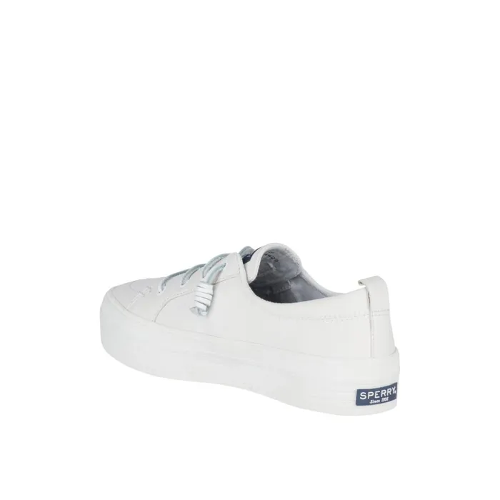Sperry Crest Vibe Platform Leather Sneaker White Women Sneakers