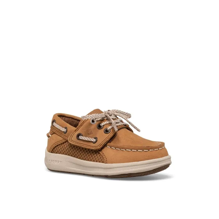 Sperry Gamefish Junior Boat Shoe Dark Beige Kids Boat Shoes