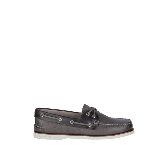 Sperry Gold Cup Authentic Original Rivingston Boat Shoe Grey Men Boat Shoes