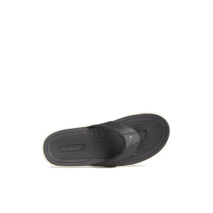 Sperry Havasu Perf Flip Flop Black Men Sandals