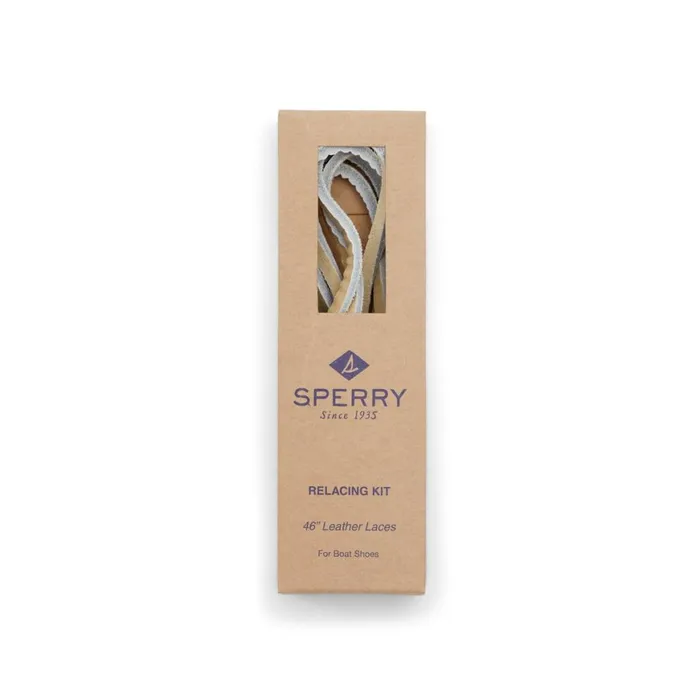 Sperry Lace Kit With Needle Tan Women Boat Shoes