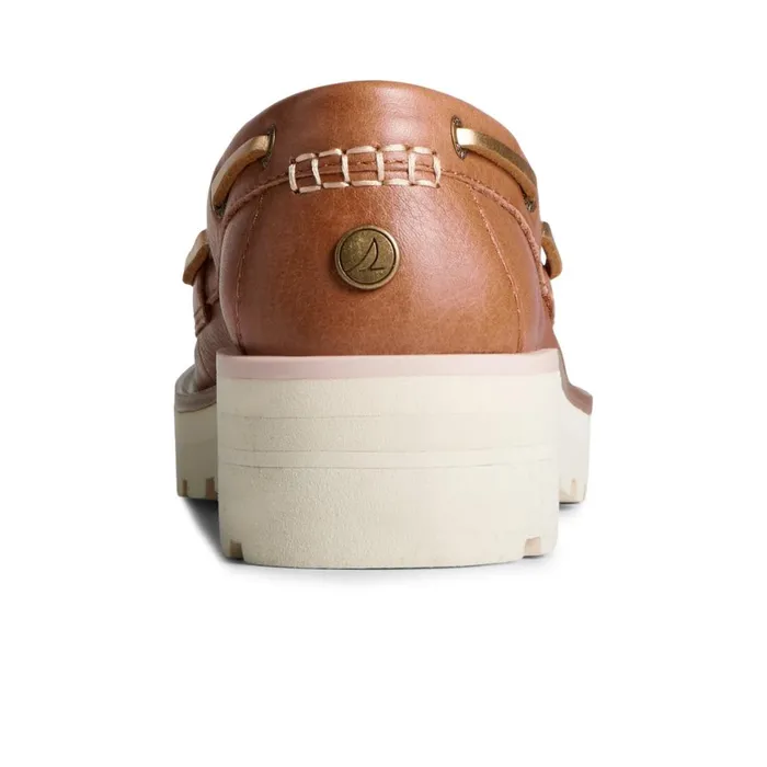Sperry Lug Boat Shoe Medium Beige Women Boat Shoes