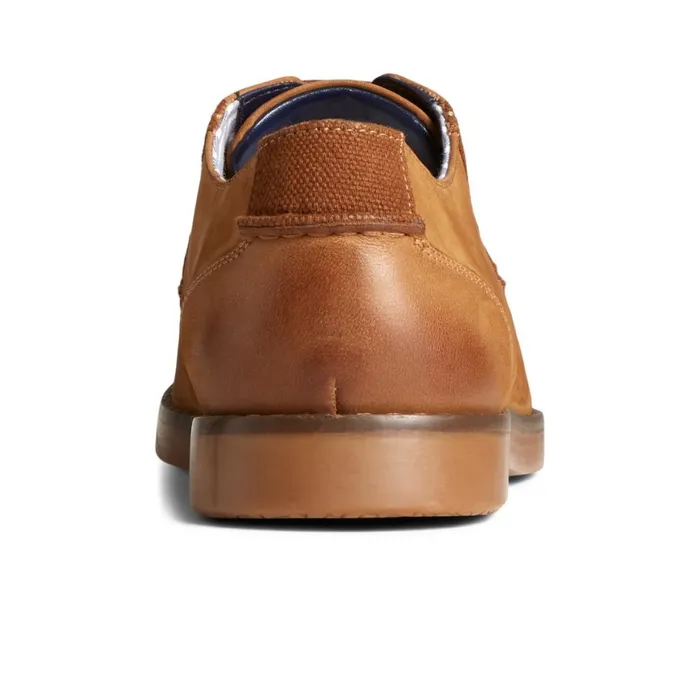 Sperry Newman Oxford Dress Shoe Medium Beige Leather Nubuck Men Loafers and Oxfords