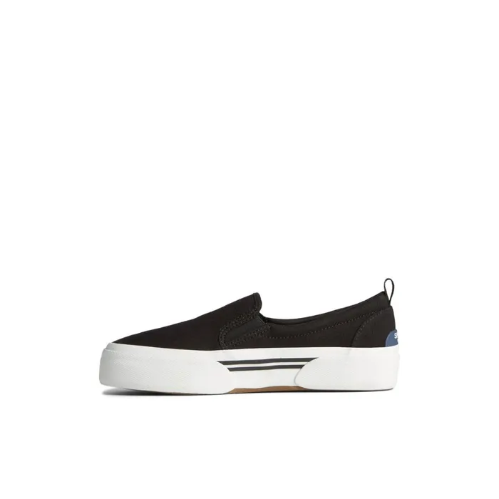 Sperry Pier Wave Platform Slip On Sneaker Black Women Sneakers