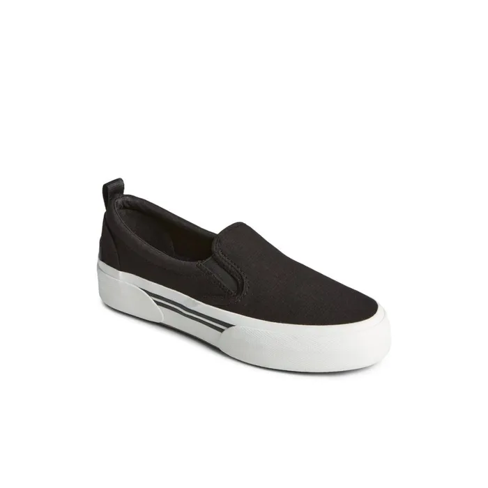 Sperry Pier Wave Platform Slip On Sneaker Black Women Sneakers