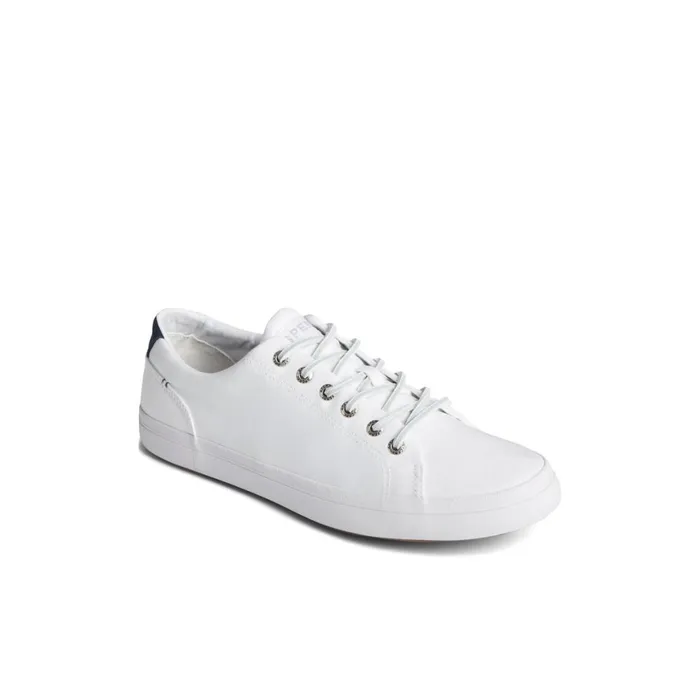 Sperry SeaCycled Striper II Textile Sneaker White Men Sneakers