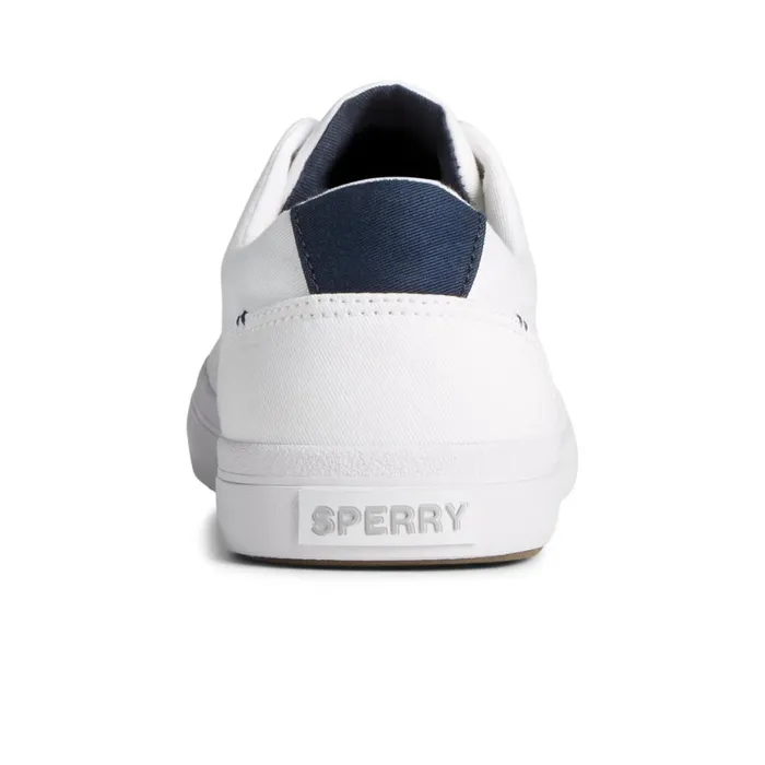 Sperry SeaCycled Striper II Textile Sneaker White Men Sneakers