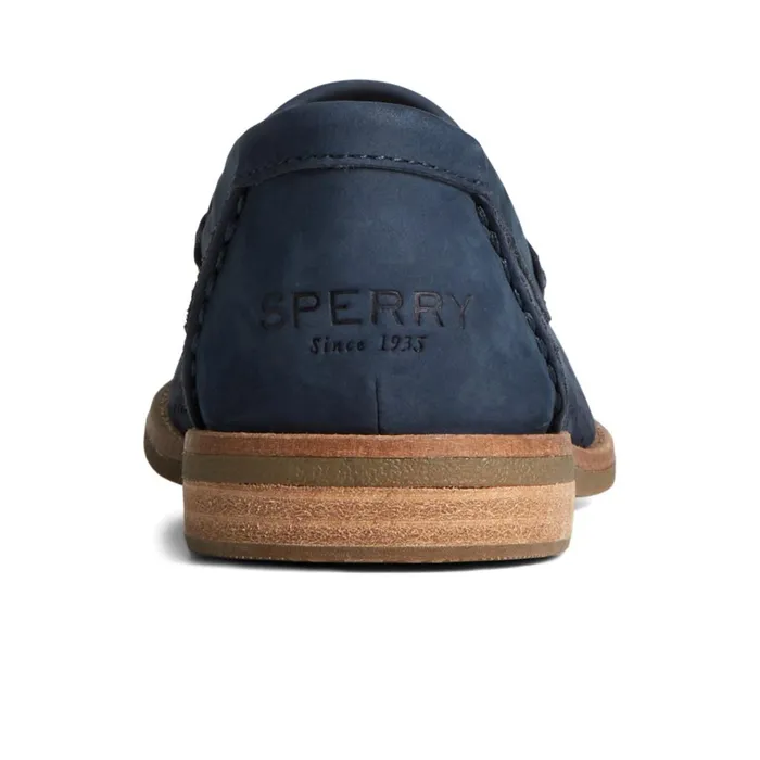 Sperry Seaport Perforated Penny Loafer Navy Women Oxfords and Loafers