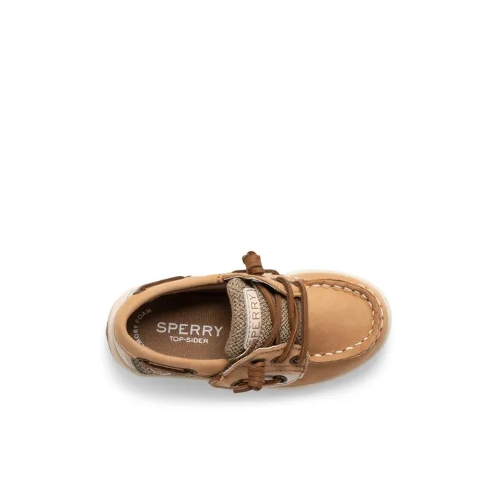 Sperry Songfish Junior Boat Shoe Brown Kids Boat Shoes