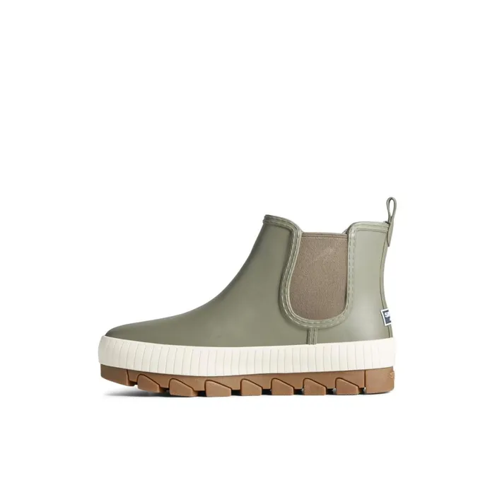 Sperry Torrent Chelsea Waterproof Rain Boot Medium Green Women Boots