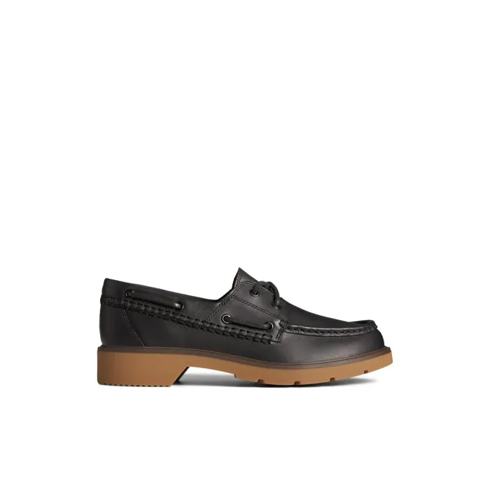 Sperry Wells Boat Shoes Black Women Boat Shoes