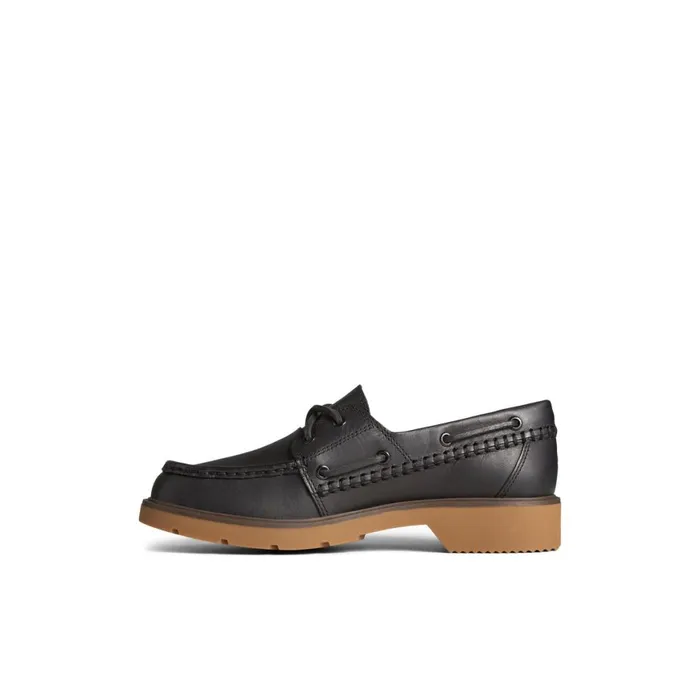 Sperry Wells Boat Shoes Black Women Boat Shoes