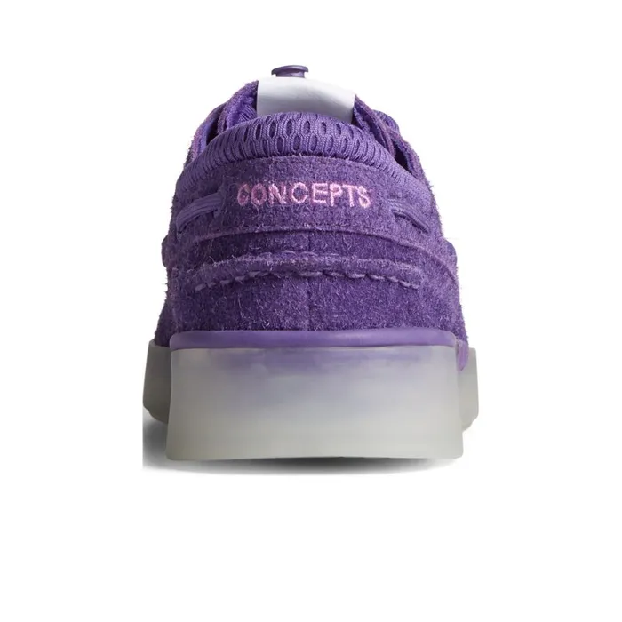 Sperry X Concepts Authentic Original 3Eye Cup Boat Shoe Purple Men Boat Shoes