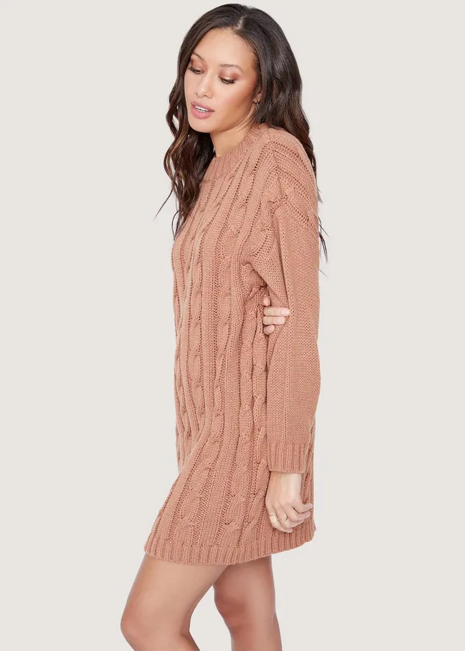 Staycation Mini Dress Tan Women Lost Wander Dresses