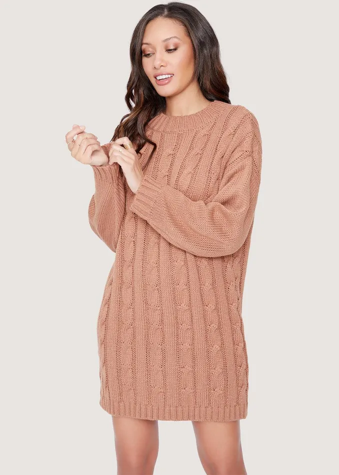 Staycation Mini Dress Tan Women Lost Wander Dresses