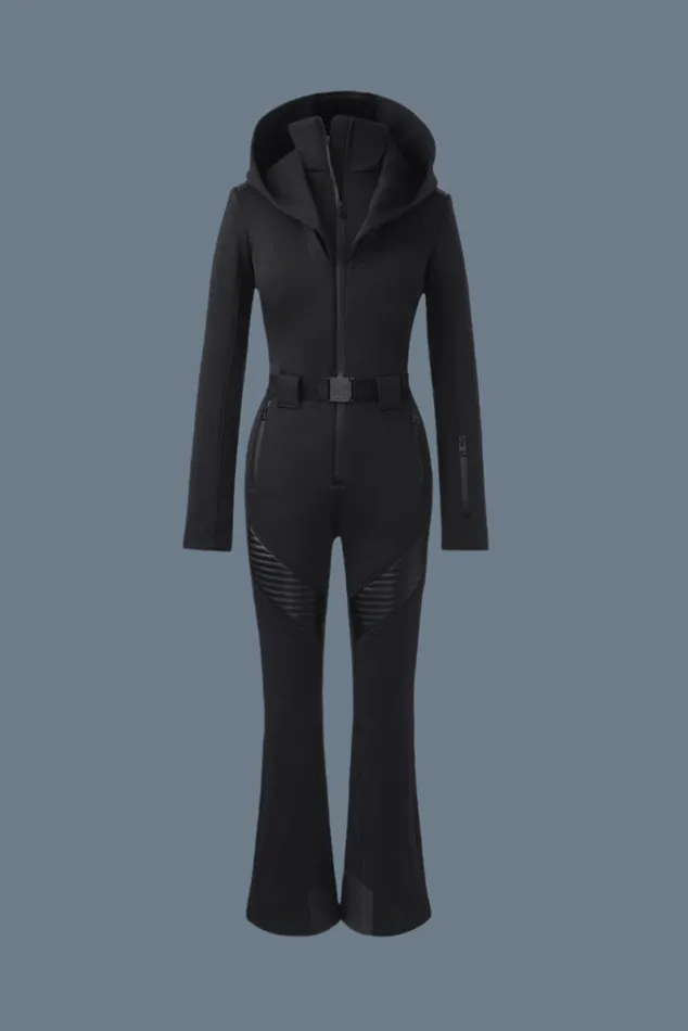Suits Women Mackage ELLE Agile360 Down Ski Suit With Removable Hood Black