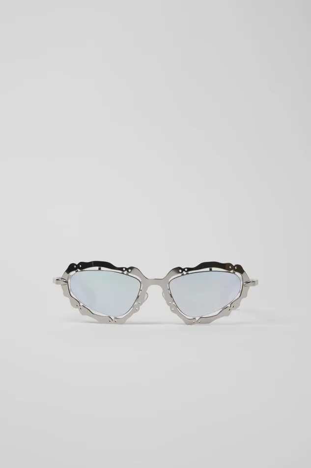 Sunglasses Women Camper NOPEA Sunglasses Silver Shiny NOPEA Metal Sunglasses