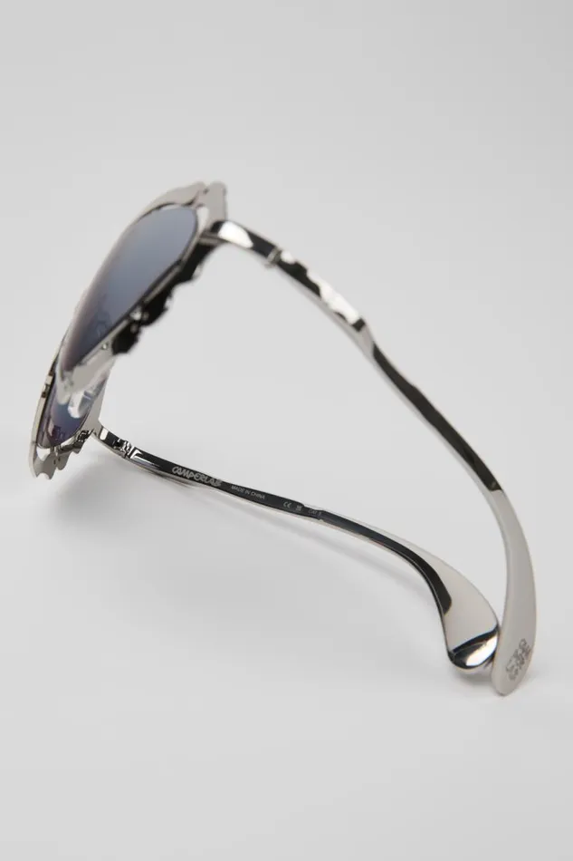 Sunglasses Women Camper NOPEA Sunglasses Silver Shiny NOPEA Metal Sunglasses