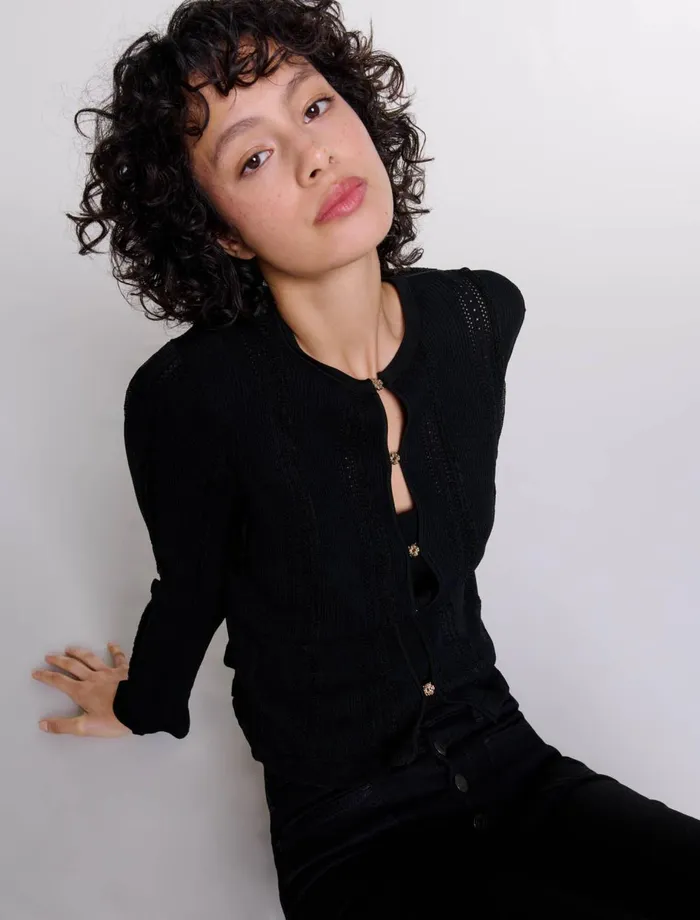 Sweaters and Cardigans Women Maje 2In1 Cardigan Black
