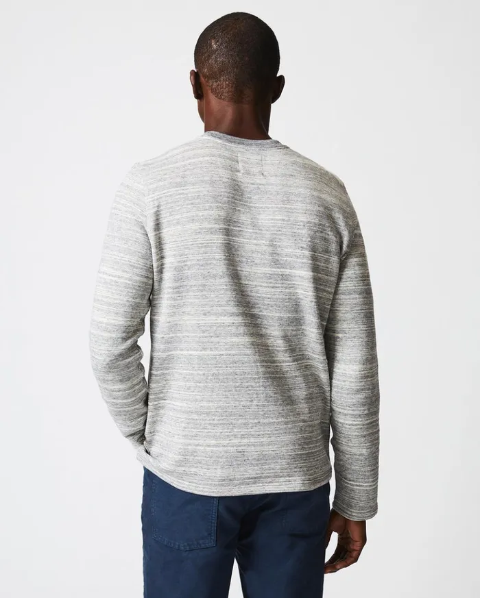 Sweaters and Sweatshirts Men Billy Reid Terry Knit Crew Light Grey
