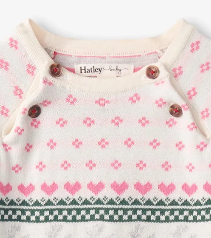 Sweaters Baby and Toddler Hatley Baby Deer Fairisle Sweater Onesie