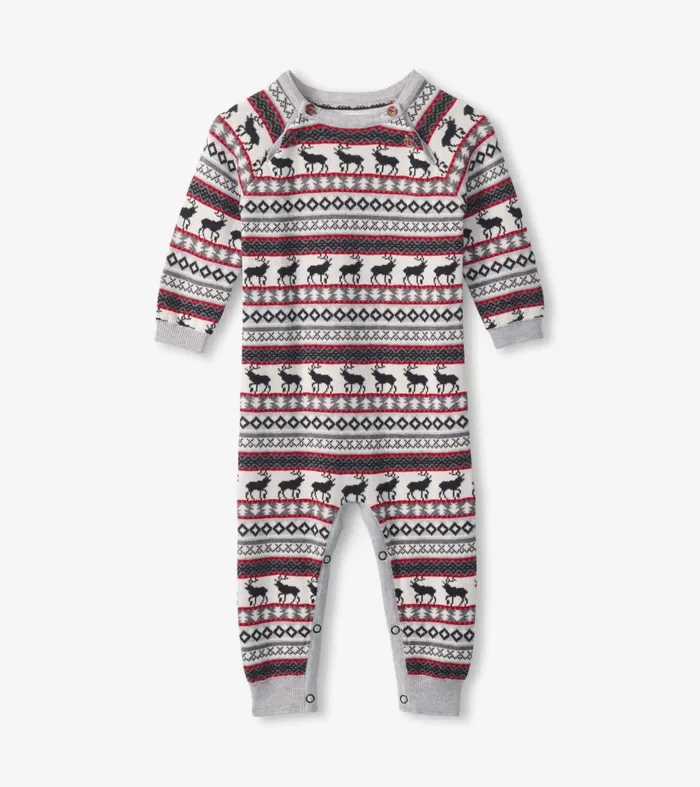 Sweaters Baby and Toddler Hatley Baby Stag Fairisle Sweater Onesie