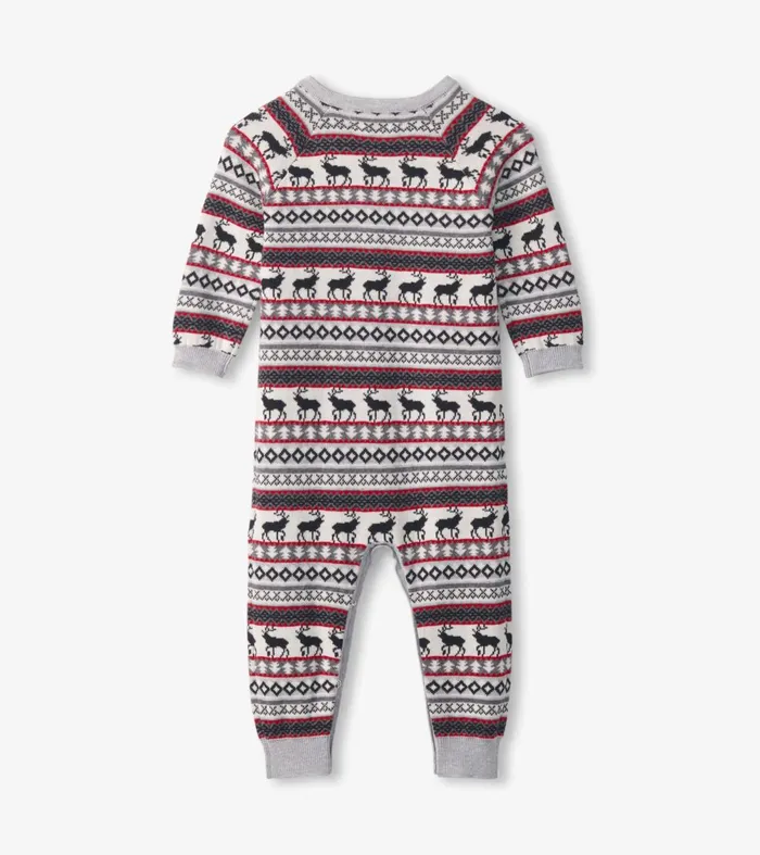 Sweaters Baby and Toddler Hatley Baby Stag Fairisle Sweater Onesie