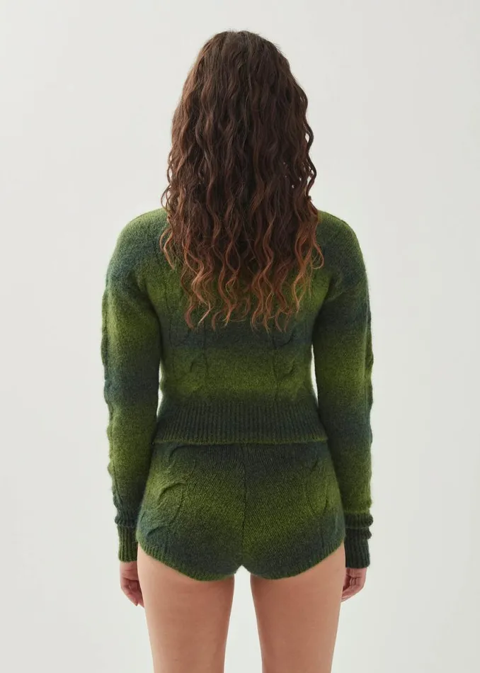 Sweaters Cardigans Women ALOHAS Aspen Green Sweater