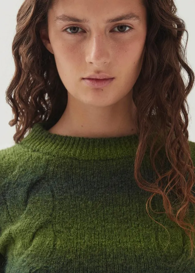 Sweaters Cardigans Women ALOHAS Aspen Green Sweater