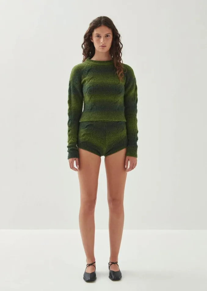 Sweaters Cardigans Women ALOHAS Aspen Green Sweater
